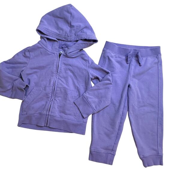 Purple Primary Two Piece Outfit sz 18-24 months Primary Hoodie Primary Sweatpant - Picture 1 of 6